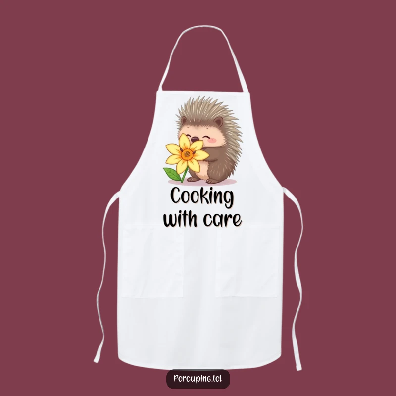 Funny Porcupine Hug Apron: Cook with Kindness and Humor!