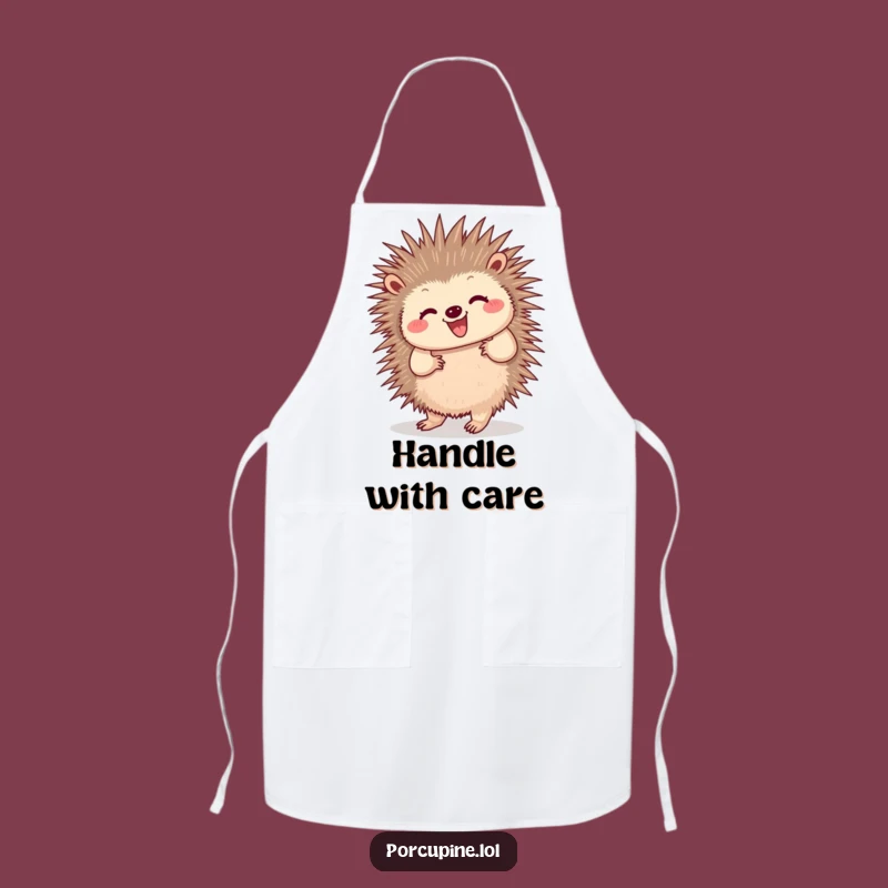 Funny Dancing Porcupine Apron: Cook with Rhythm and Wiggling Quill Flair