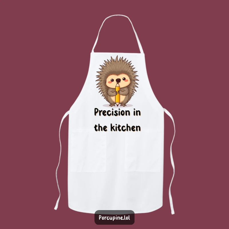 Funny Porcupine Apron - Pencil Balancing Artist, Perfect Funny Gift