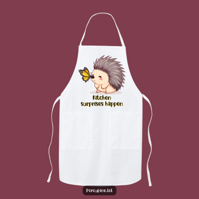 Funny Porcupine Surprise Apron: Cook with Unexpected Glee!