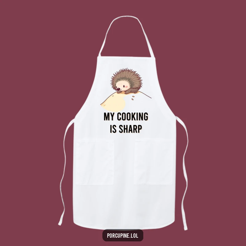 Funny Porcupine Dune Slide Apron - Cook Up Laughs in the Kitchen with This Hilarious Design