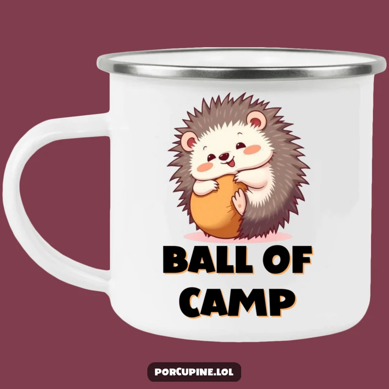 Funny Rolling Porcupine Camping Mug: Your Hilarious Companion for Adventures
