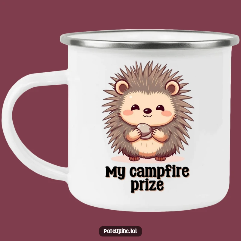 Funny Porcupine Shy Gift Camping Mug - Prickly Outdoor Kindness Gift
