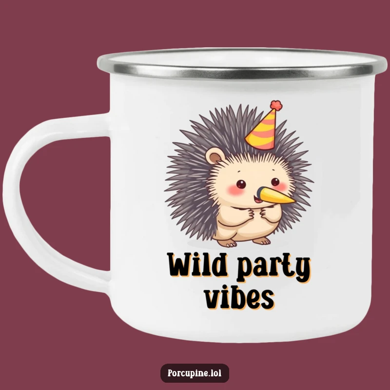 Funny Porcupine Camping Mug: Festive Sips for Outdoor Celebrations!