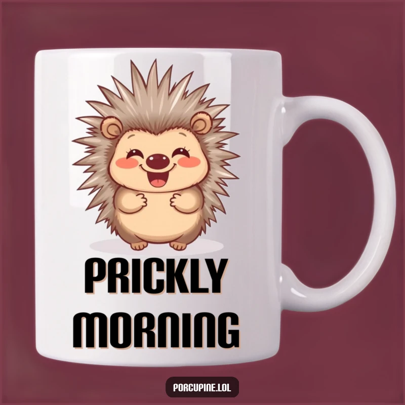 Funny Porcupine Quill Mug: Happy Prickly Gift for Joyful People!