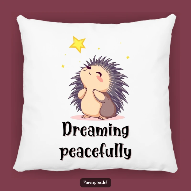 Comfy Funny Wondering Porcupine Pillow: Soft Dreams for Cozy Nights Gift