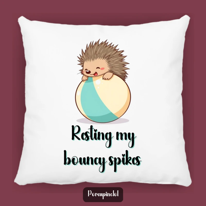 Funny Beach Ball Porcupine Pillow: Snuggle Your Way to Hilarious Comfort!