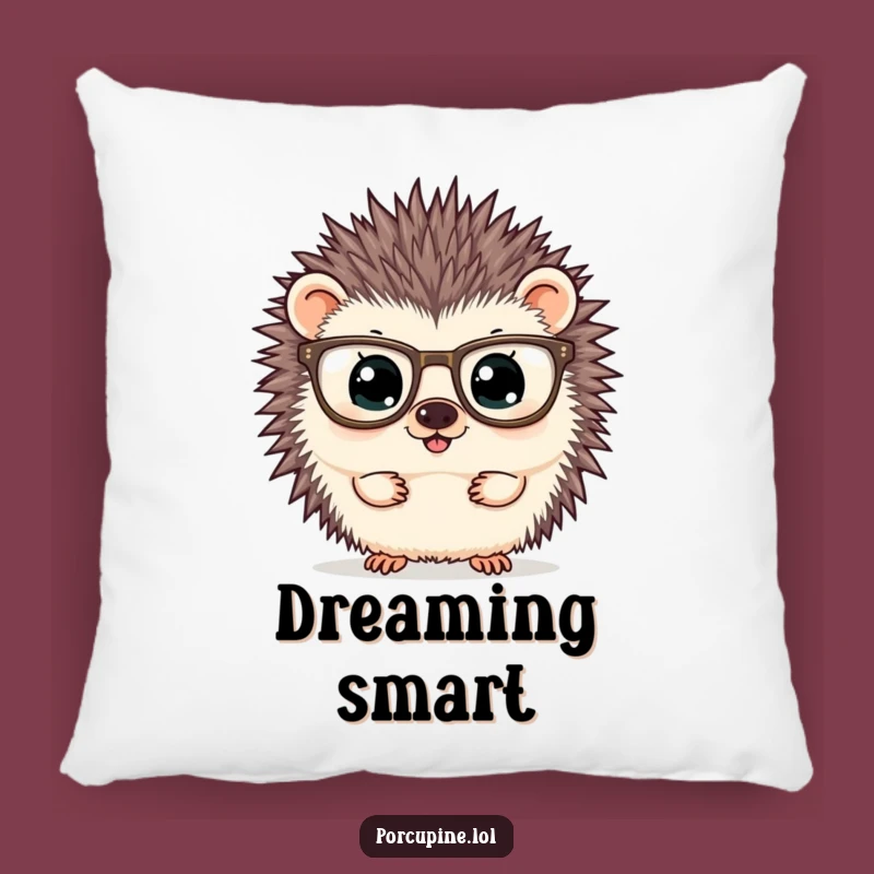 Funny Curious Porcupine Pillow: Cozy Comfort for Thoughtful Minds