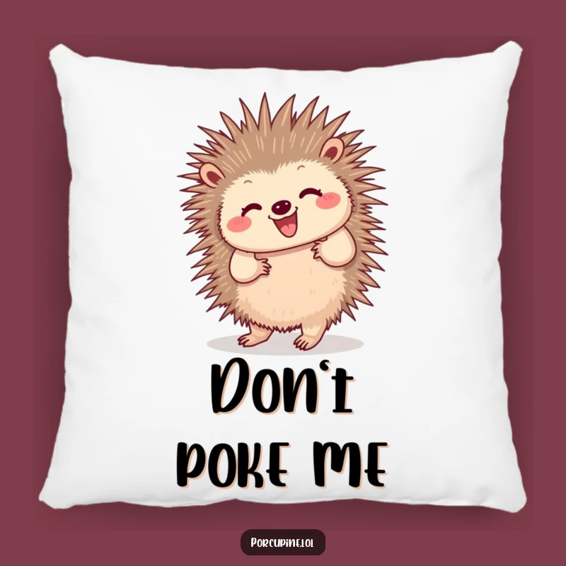 Funny Dancing Porcupine Pillow: Cuddle Up with Wiggling Quill Comfort and Humor