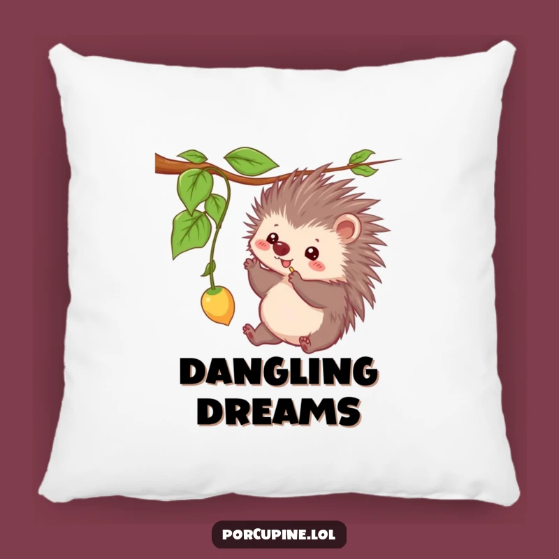 Funny Kawaii Porcupine Pillow: Playful Prickles Cozy Decor Gift