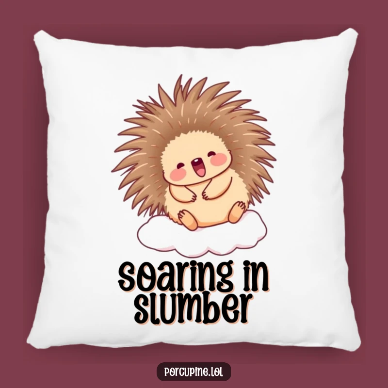 Funny Porcupine Cloud Pillow: Comfy and cute accent for happy dreams