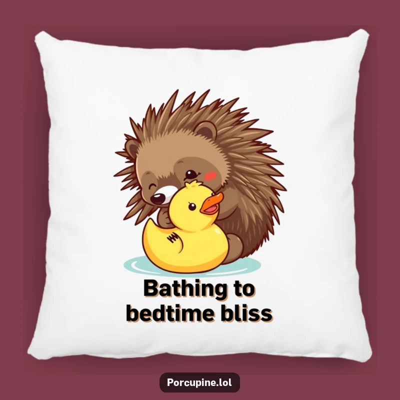 Funny Porcupine Duck Poke Pillow - Cozy Comfort Meets Hilarious Prankster