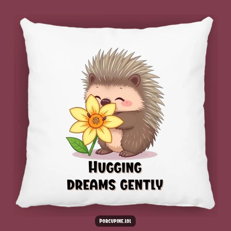 Funny Porcupine Hug Pillow: Cozy Cuddles with a Gentle Twist!