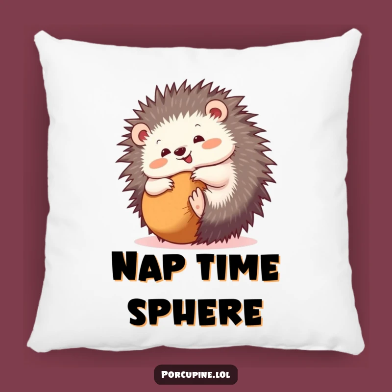 Funny Rolling Porcupine Pillow: Cozy Comfort with a Playful Twist