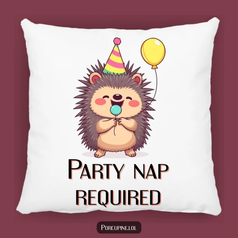 Soft and Cheerful Funny Porcupine Balloon Pop Pillow for Cozy Parties