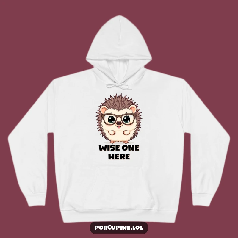 Cozy Funny Curious Porcupine Hoodie: Stay Warm While You Ponder