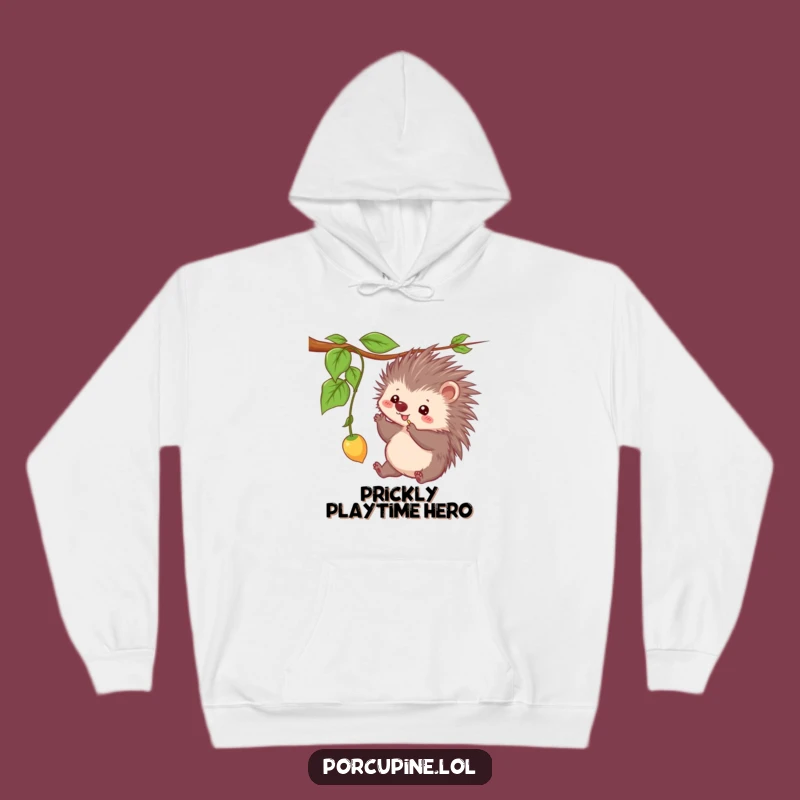 Funny Kawaii Porcupine Hoodie: Cozy Prickly Fun Gift for All Ages