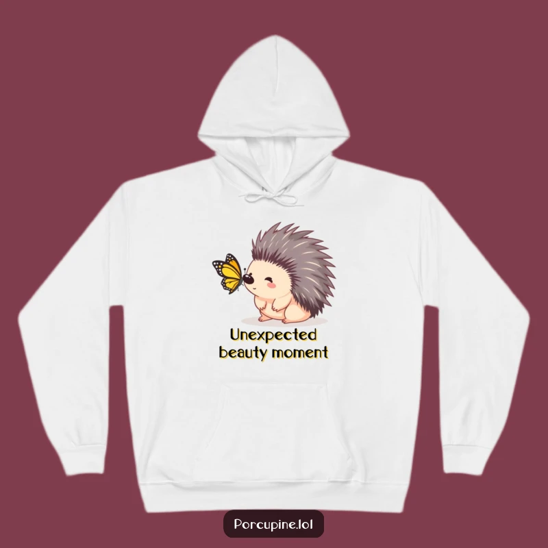 Funny Porcupine Surprise Hoodie: Cozy Comfort on Unexpected Moments!