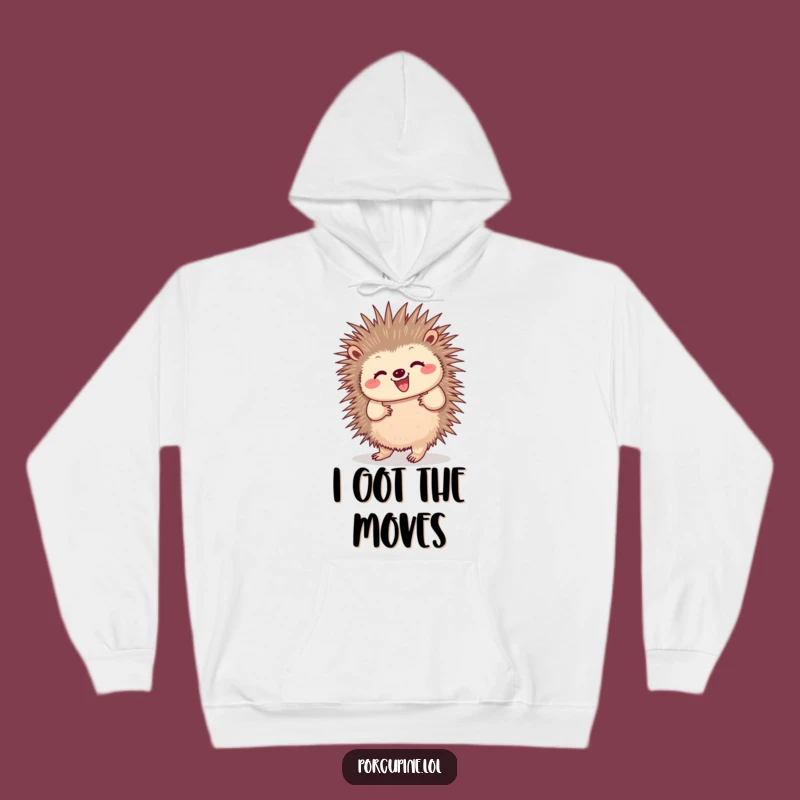 Cozy Funny Dancing Porcupine Hoodie: Wiggle Your Quills in Warmth and Humor