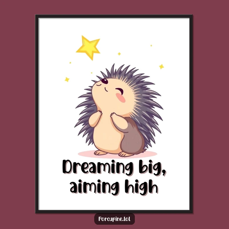 Free Printable Porcupine Wall Art - Inspirational Downloadable Decor