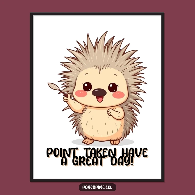 Free Printable Porcupine Wall Art - Enthusiastic Downloadable Decor