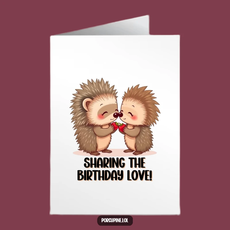 Free Printable Porcupine Birthday Card - Sweet & Funny Downloadable Gift