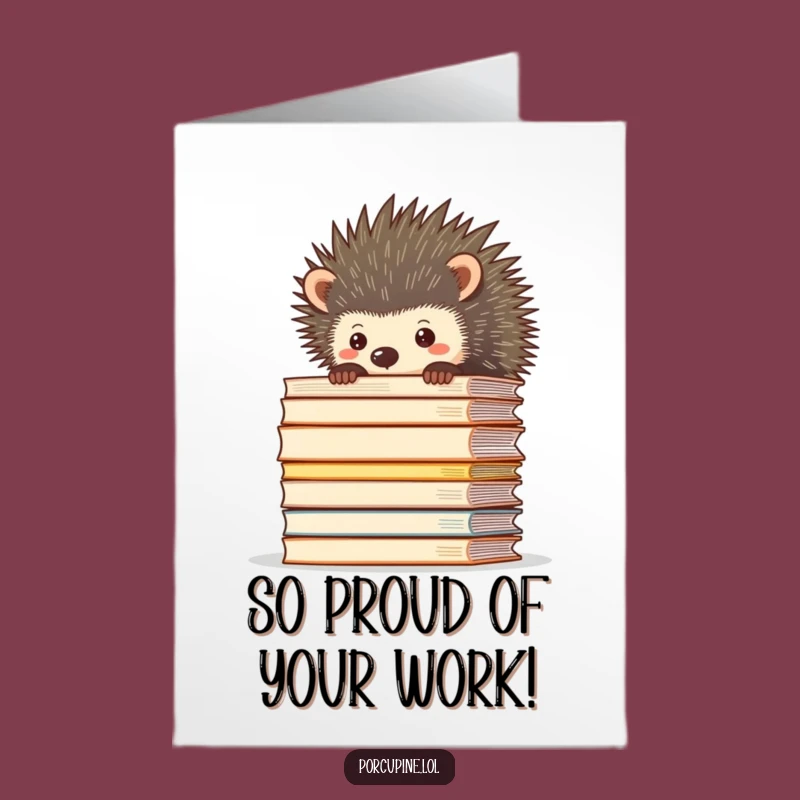 Free Printable Congratulations Card: File Mountain Porcupine - Hilarious Success Download!
