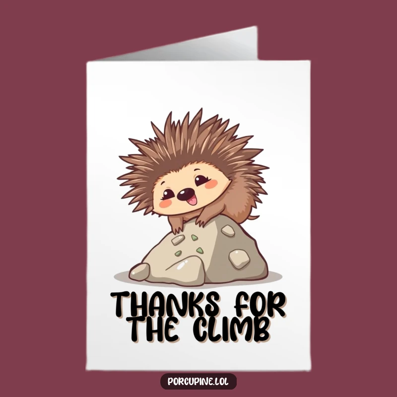 Goofy Free Printable Thank You Card: Porcupine Hill Thanks