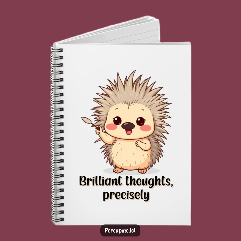 Funny Porcupine Enthusiast Notebook: Jot Ideas with Hilarious Pointers!
