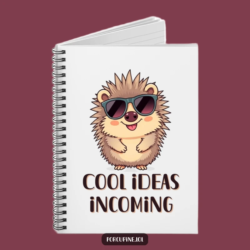 Funny Sunglasses Porcupine Notebook: Jot Down Cool Ideas!
