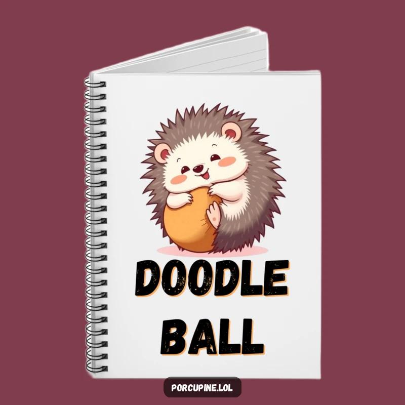 Funny Rolling Porcupine Notebook: Jot Down Ideas with Playful Energy