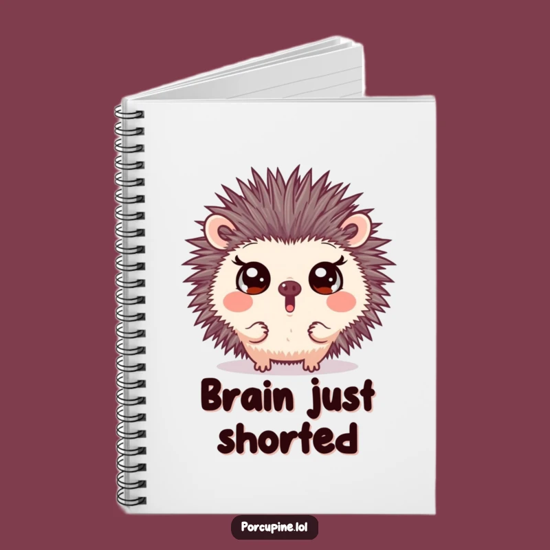 Funny Surprised Porcupine Notebook: Wide Eyes for Shockingly Fun Notes