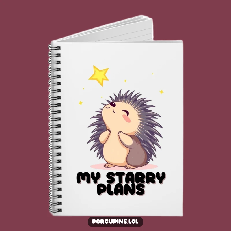 Funny Wondering Porcupine Notebook: Jot Down Dreams and Wishes Gift