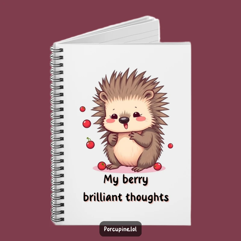 Funny Kawaii Porcupine Notebook: Playful Juggling Journal, Cute Gift