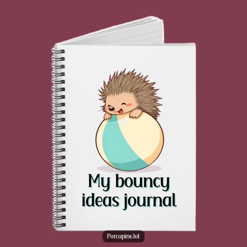 Funny Beach Ball Porcupine Notebook: Jot Down Hilarious Ideas!