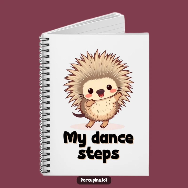 Funny Dancing Porcupine Notebook: Jot Down Ideas with this Prickly Pal!