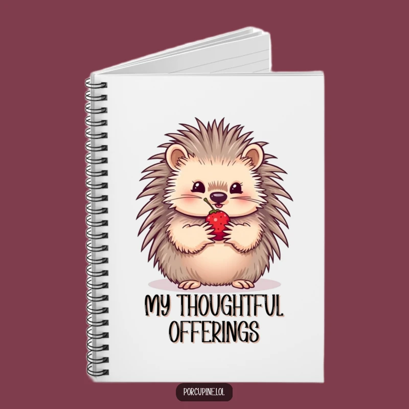 Funny Generous Porcupine Notebook: Jot Down Ideas with Compassionate Flair