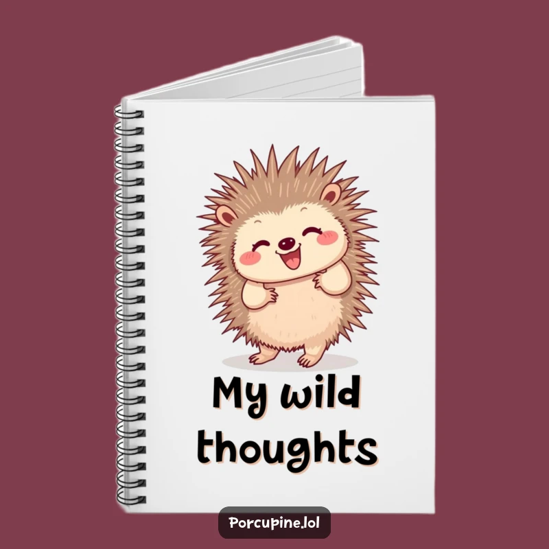 Funny Dancing Porcupine Notebook: Dance Through Your Notes with Wiggling Quill Fun