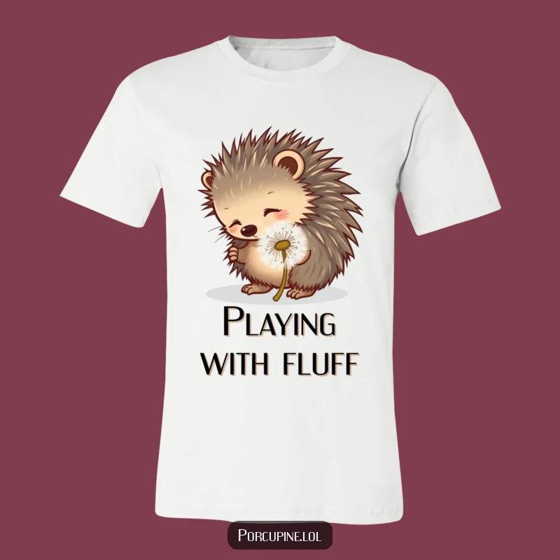 Funny Porcupine Dandelion T-Shirt: Playful Encounters with Prickly Charm!