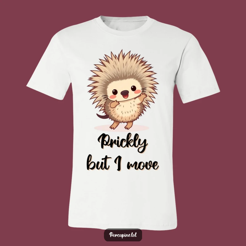 Funny Prickly Dancer T-Shirt: A Hilarious Porcupine Tee for Joyful Souls!