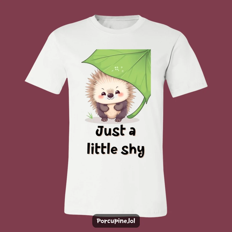 Funny Peek-a-Boo Porcupine Tee: Adorable T-Shirt for Playful Hiders