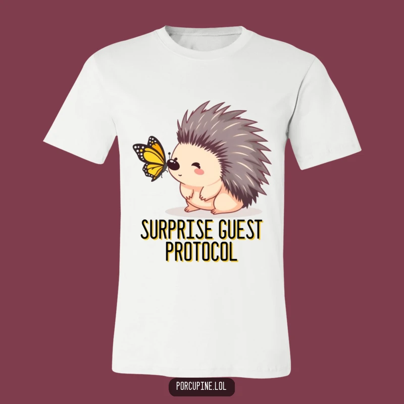 Funny Porcupine Surprise T-Shirt: Unexpected Fun with Prickly Charm!